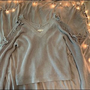 tie shoulders sweater